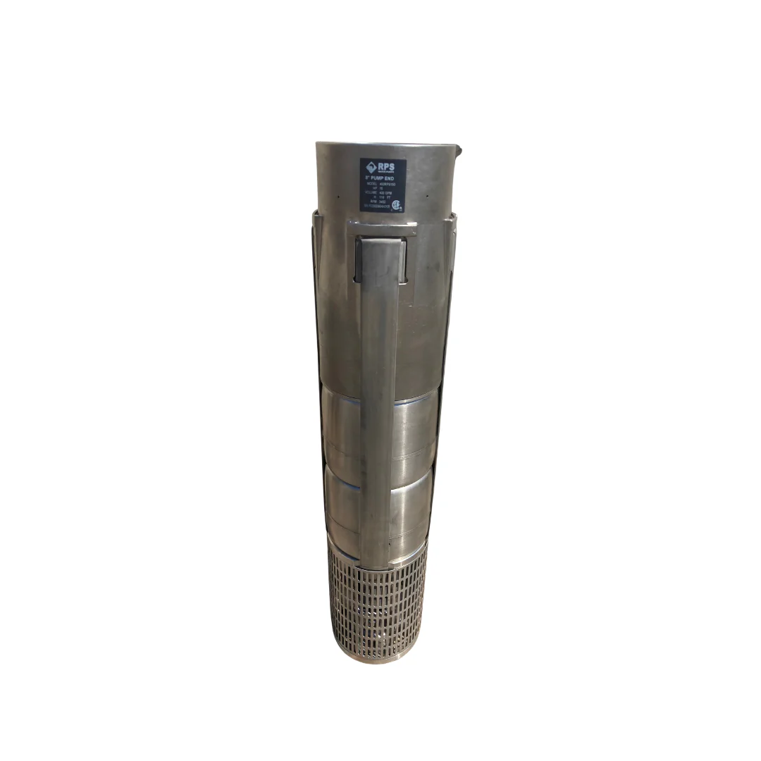 RPS Steel Pro 400RPS75-S 7" Submersible Pump End | Stainless Steel Impeller | 264-528 GPM