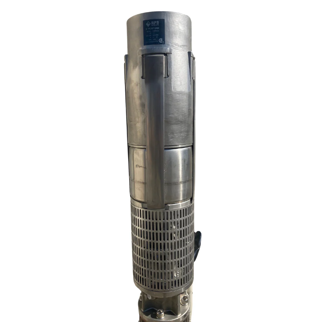 RPS 20HP 480V 500RPS200, Up to 200FT Head, 324 to 660GPM, Stainless Steel Submersible Pump End + Motor - Image 8