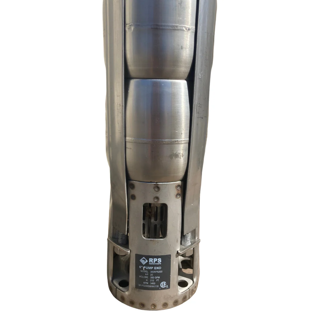 RPS 25HP 480V 230RPS250, Up to 400FT Head, 132 to 317GPM, Stainless Steel Submersible Pump End + Motor - Image 5
