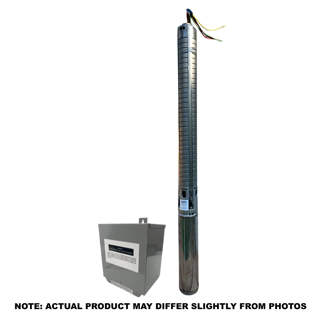 RPS Steel Pro 7.5 HP 480V, 3-Wire | 4" Submersible Well Pump + Stainless Steel Impeller | 1000 ft Head, 13.3–31.7 GPM | 25RPS75-S Complete Kit - Image 10